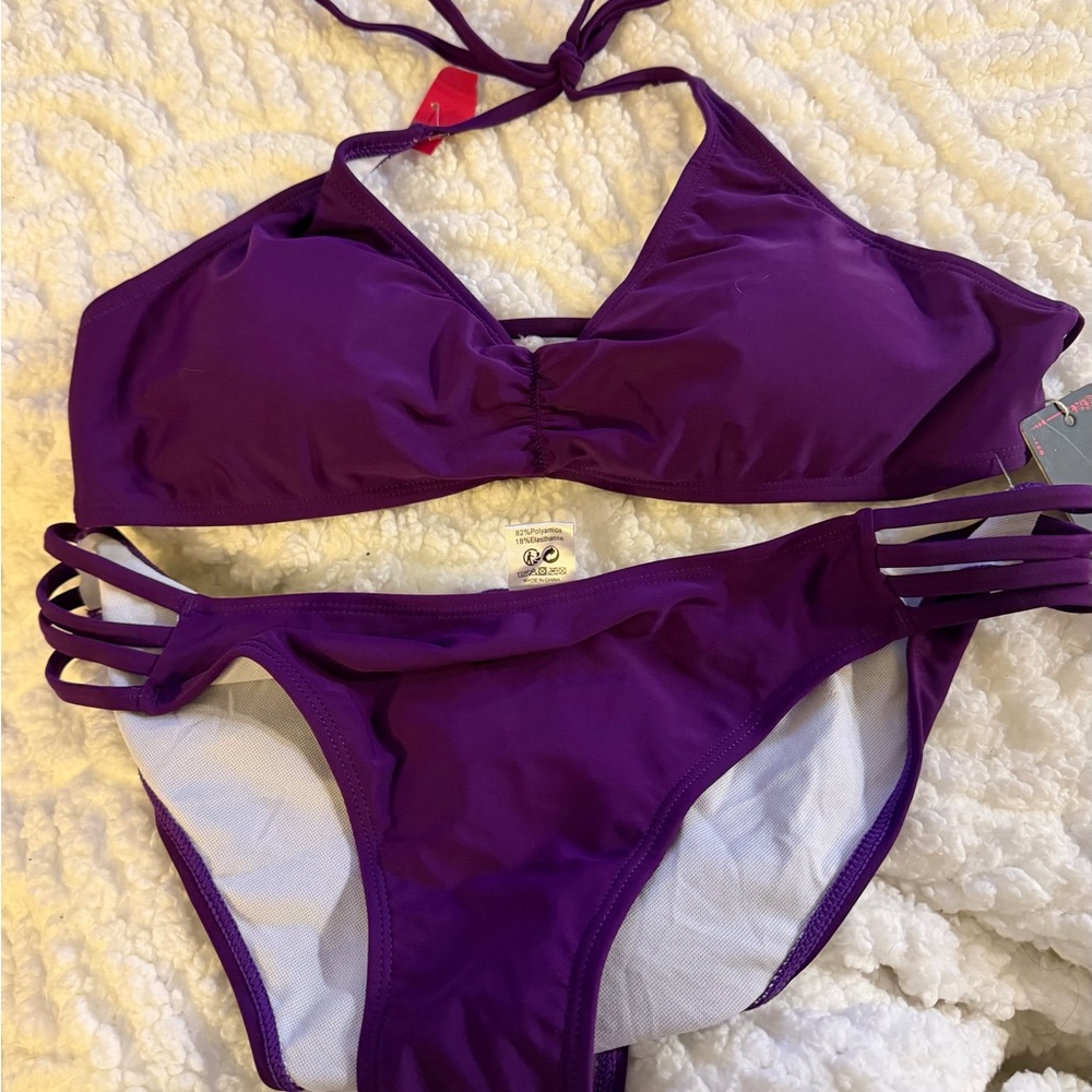 Shekini Elegant Purple Bikini Set